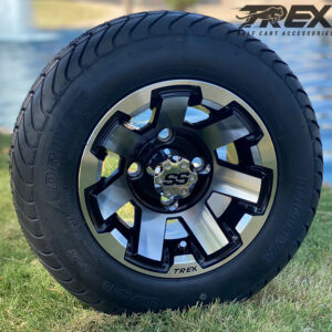 10″ Atlas Machined Wheels Low Profile Dot Tires Combo